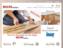 Tablet Screenshot of macromadeiras.com.br